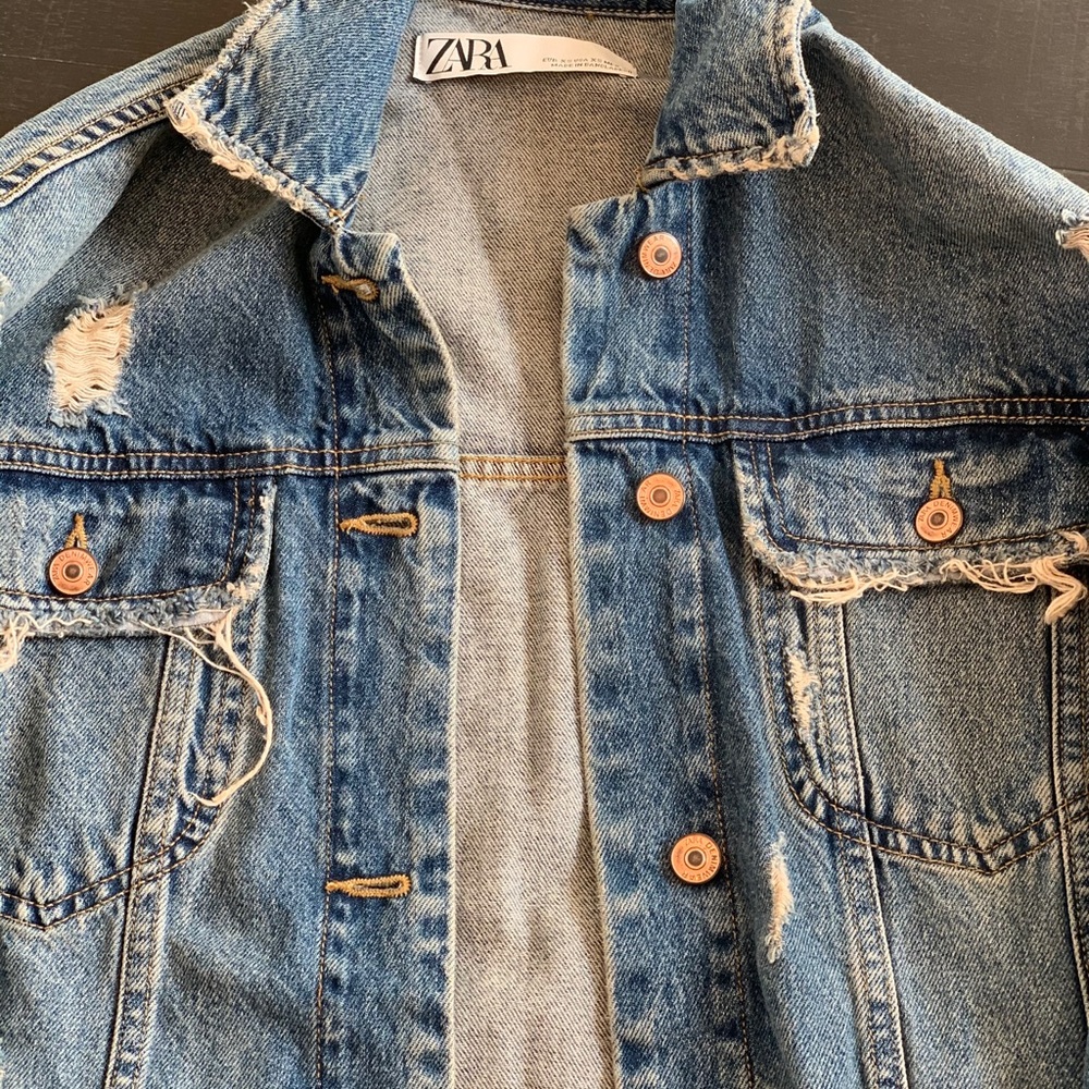 Zara XS Jean jacket - Picture 3 of 3